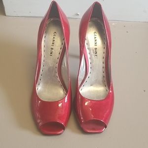 Gianni Bini red patent heels